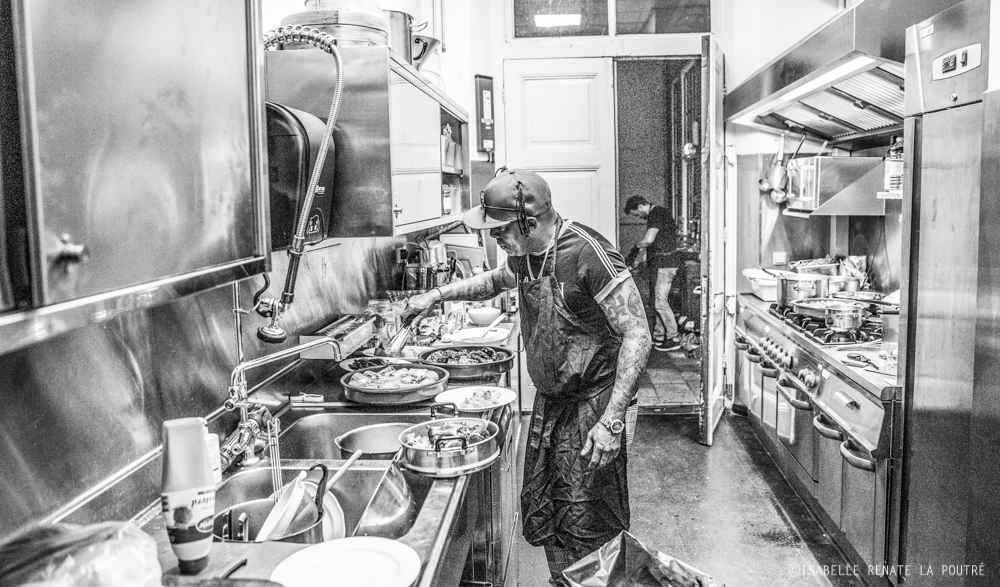 Coolio at the stove!